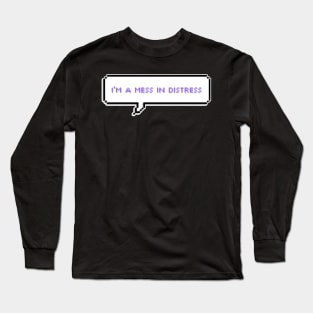 Im a mess in distress - Lesserafim Long Sleeve T-Shirt